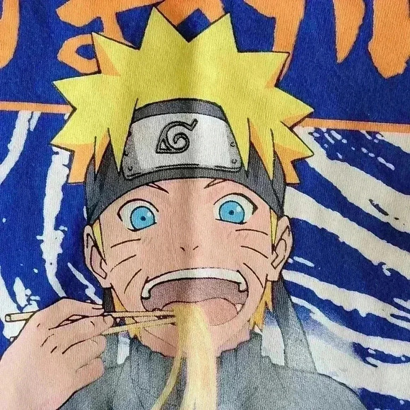 NARUTO T Shirt Shippuden 2007 Ichiraku Ramen Shop Print Youth XL Blue - Picture 6 of 9